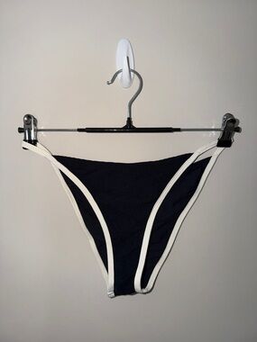 l*space Navy Bikini Bottoms with White Trim